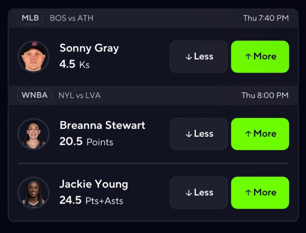 Justiceworld123's tweet photo. Prize Picks Play Of The Day🔥

Sonny Gray Over 4.5 Strikeouts
Breanna Stewart Over 20.5 Points
Jackie Young Over 24.5 Pts+Asts

Get My Best Picks FREE

https://t.co/S6gCmImQ9Z https://t.co/ULp7e6eG9L