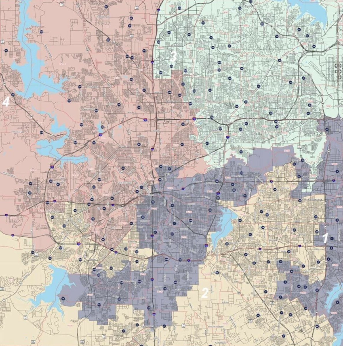 BudKennedy's tweet photo. Tarrant County Commissioners are considering cutting the number of Election Day voting locations nearly in half for the fall election. See maps here https://t.co/KzSeByOVwN https://t.co/9WpiDewmks