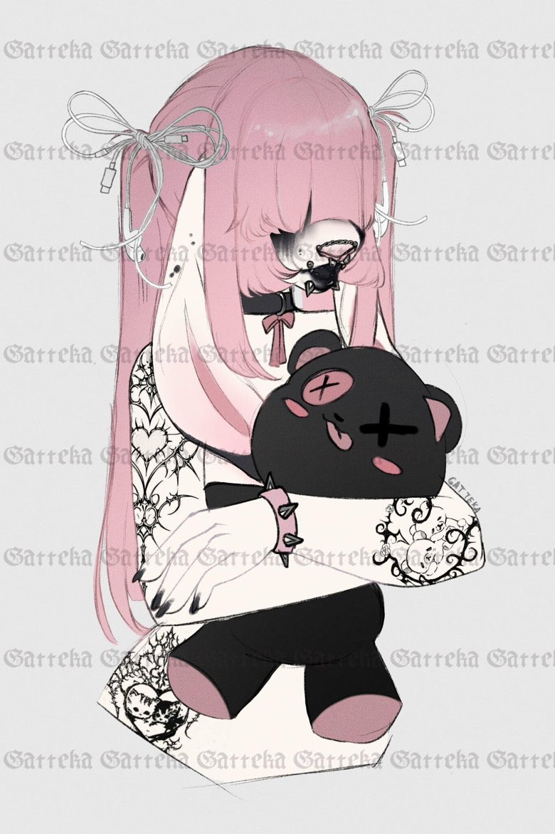 goth_greenwitch's tweet photo. Forgot I have this Cybergoth bunny by @BooGatteka up also! Link to my ko-fi below https://t.co/C9CzJLi79J