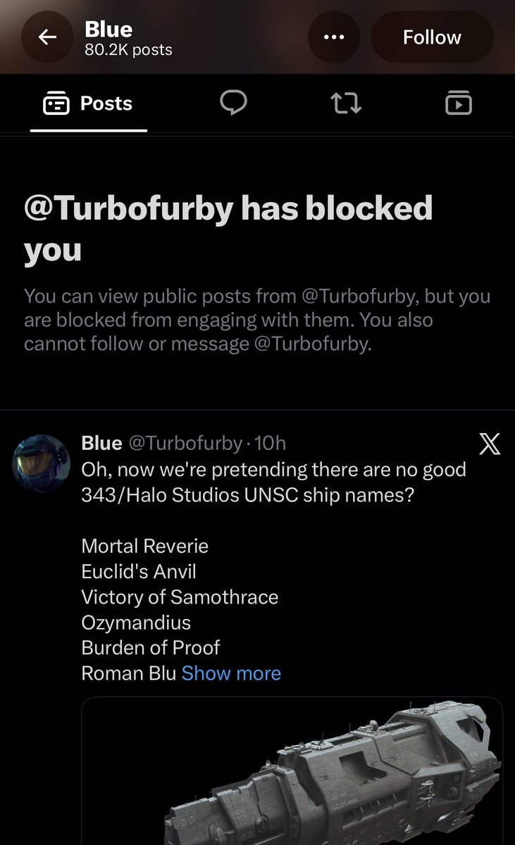 DaltheBork's tweet photo. @KissMyStern @Turbofurby The softest halo fan of all time award. Couldnt take a joke of the softest kind. https://t.co/T645OiRuNJ