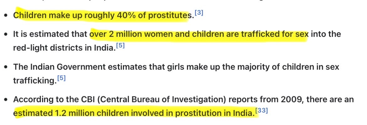 Babydollsforeva's tweet photo. @SidharthShxdvi @Patriotic2002 Meanwhile the statistics don’t lie.
- a child is abused every 15 mins according to national crime bureau.
- 40% of the prostitutes are children.
-84% of 13 million married children are Hindu. 
- estimated 2 million children &amp; women trafficked for sex. (Wikipedia) https://t.co/FsA0yawbpS