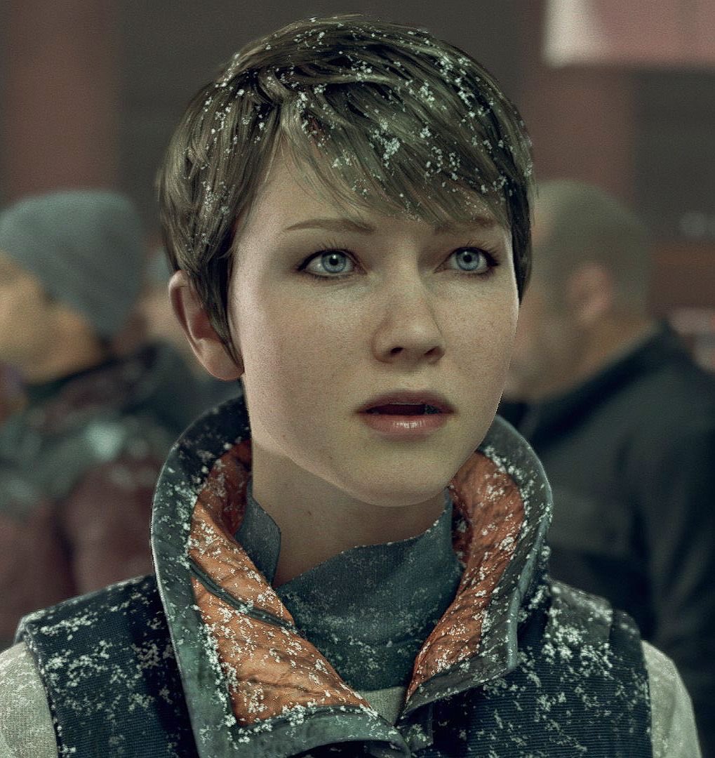 TheBoysOOCC's tweet photo. Valorie Curry with her character ‘Kara’ in ‘Detroit become Human’. #TheBoys https://t.co/PgU7wapEYT