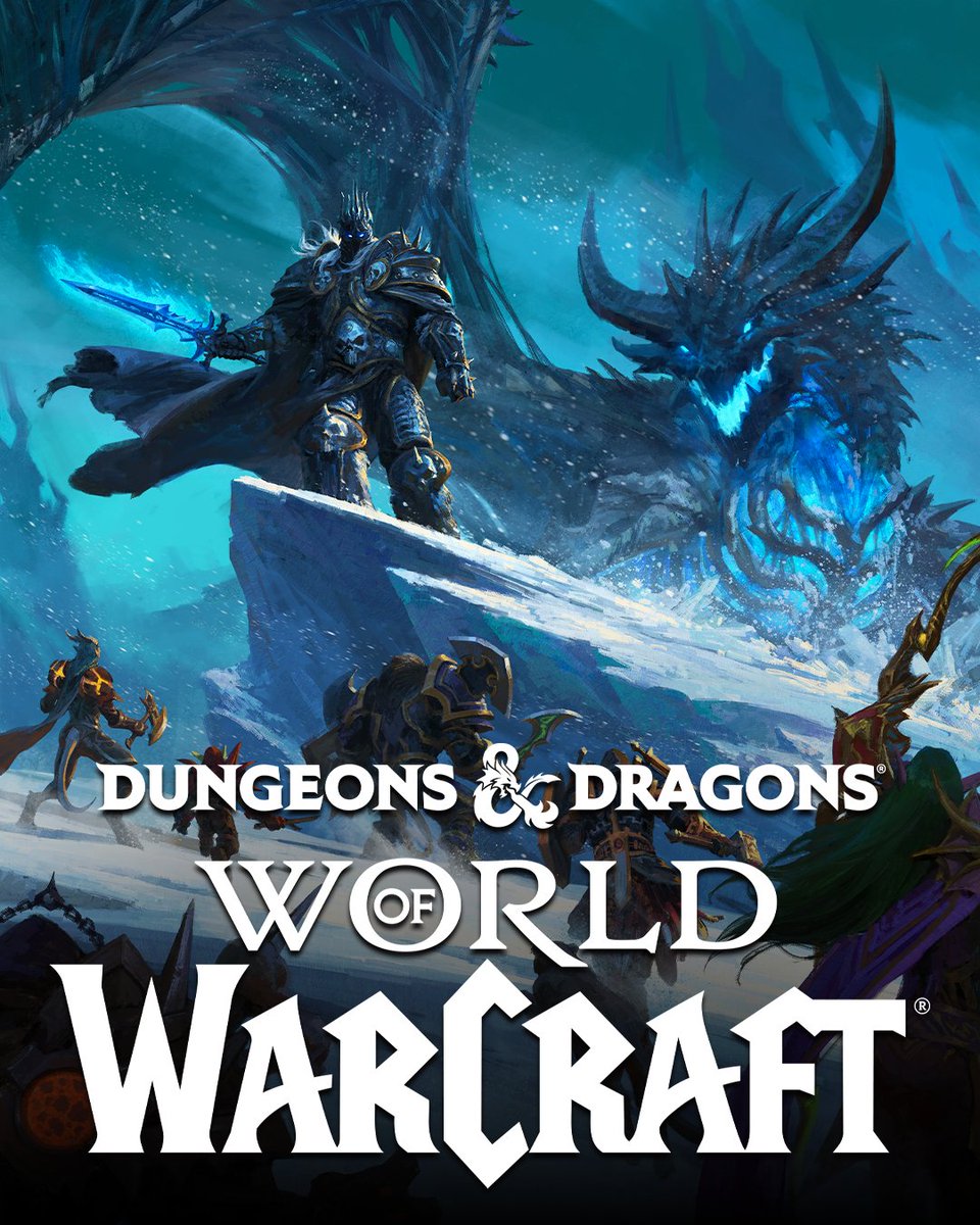 Wizards_DnD's tweet photo. Forge your legend in Azeroth!  

Cross from desktop to tabletop with D&amp;D: World of Warcraft, coming November 17: https://t.co/I1Xm21NZC7 https://t.co/62zzLwakw8