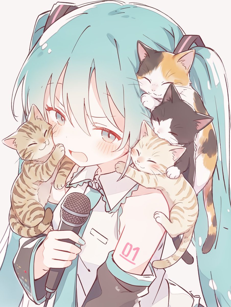 mirute3939's tweet photo. Too much cuddling❣️🐾🐈‍⬛
#初音ミク https://t.co/YGl7mqCMCO