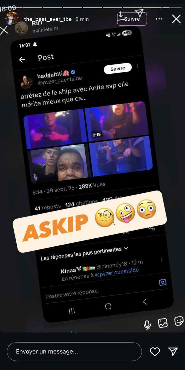 badgaltiti92's tweet photo. et puis tant qu’on est sur le dossier Anita, elle voulait juste la chute de Ethan hein elle s’en foutait du ship #secretstory https://t.co/zGfW2S46xh