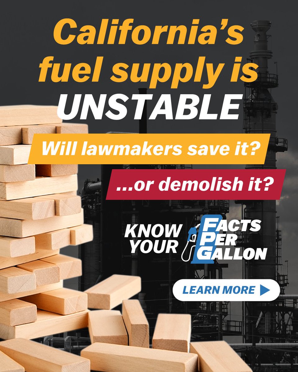 OfficialWSPA's tweet photo. The decisions made in Sacramento can affect every California driver.

Five bills before the Legislature could make it more difficult for California's remaining refineries to keep operating.

Learn what's at stake and how these proposals could impact fuel costs across our state.