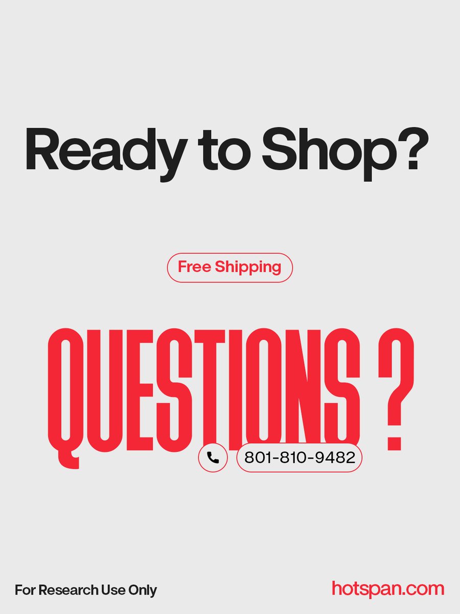 _hotspan's tweet photo. Ultra Pure Research Peptides.

Quality you can trust at prices you’ll appreciate.

Starting at $39–$69
Free shipping on every order
10% OFF your first order

Ready to shop? Visit https://t.co/l6aOyfP2p2

For research use only.
.
#peptides #researchpeptides #peptideresearch https://t.co/HyPI6l5ar1