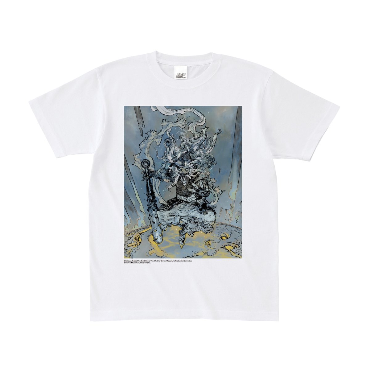 shirow_ex's tweet photo. 【士郎正宗の世界展 アーティストコラボ】
士郎正宗作品へのリスペクトを込めて、豪華アーティスト陣によるコラボアイテムが登場！

■CLAMP　コラボTシャツ 5,500円（税込）
■弐瓶勉　コラボTシャツ 5,500円（税込）
■大暮維人　コラボTシャツ 5,500円（税込）
■寺田克也　コラボTシャツ 5,500円（税込）

マンガ表現の最前線で活躍する作家たちが、それぞれの視点で士郎正宗作品を再解釈したラインナップです。

▼名古屋会場 チケット好評発売中！
https://t.co/tTIHZDVZdM

#士郎正宗の世界展
#攻殻機動隊
#CLAMP
#弐瓶勉
#大暮維人
#寺田克也
#松坂屋名古屋店