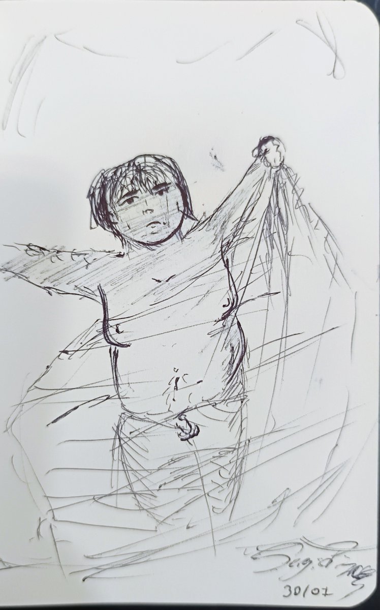 Sergidraws's tweet photo. Intersexual female (first try) #intersex #ballpointpen #artisticnude https://t.co/wKdkRadwbC