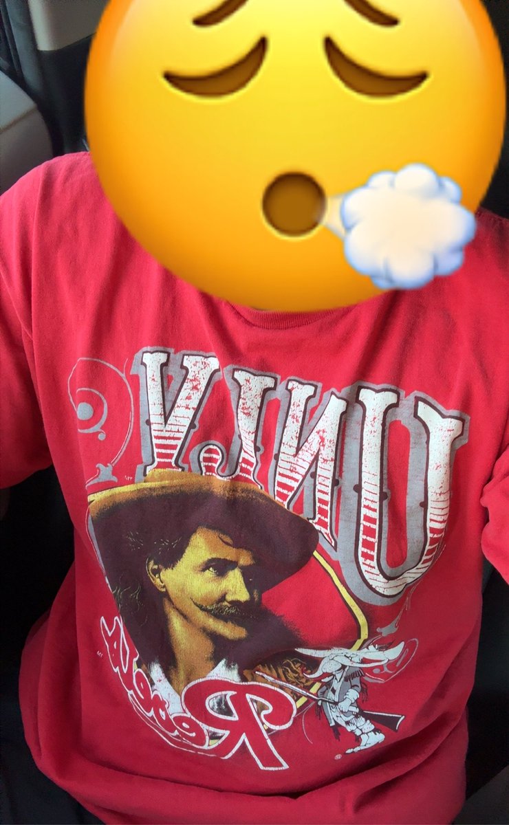 BirdmanButch's tweet photo. I’m a REBEL it says it on my shirt!!! 😤 #heyreb https://t.co/PH0UtEiFkz