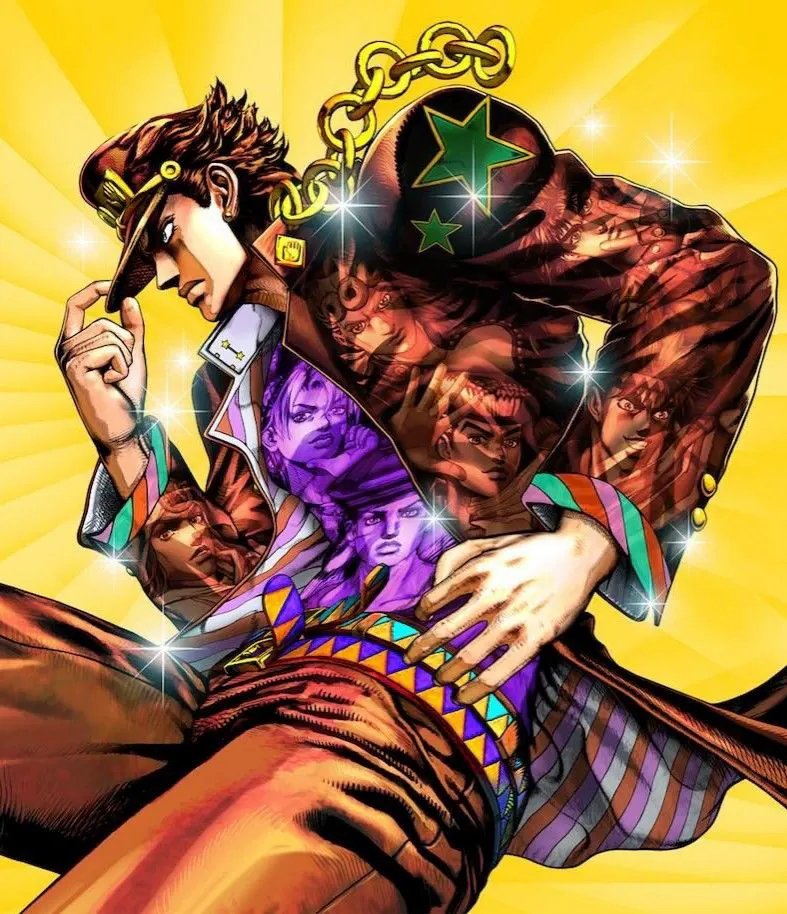 hqshonen's tweet photo. jojos art is genuinely so tough https://t.co/6mTk32yNKO