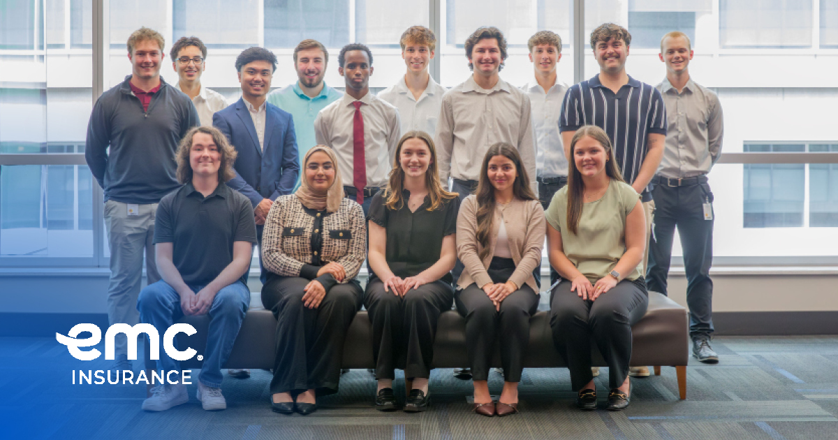 EMCInsurance's tweet photo. Happy National Intern day to the interns who are helping shape EMC's future. 🎉

From analyzing data and supporting underwriting teams to improving processes and serving our communities, our interns are making a real impact.

Thanks for letting us be a part of your journey! https://t.co/uRaSLgdAfI