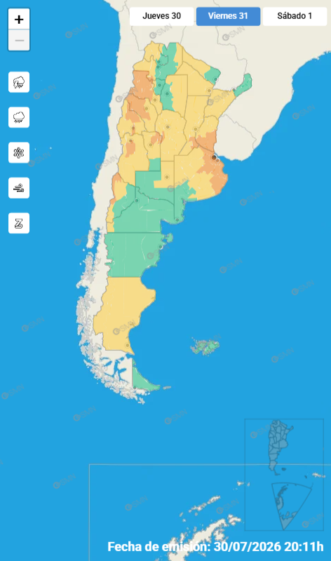 LaOpinionMoreno's tweet photo. #viernes31 #SMN #Alertanaranja #Tormenta #Moreno
Se esperan fenómenos meteorológicos peligrosos para la sociedad, la vida, los bienes y el medio ambiente. https://t.co/VSdD6fjR9S