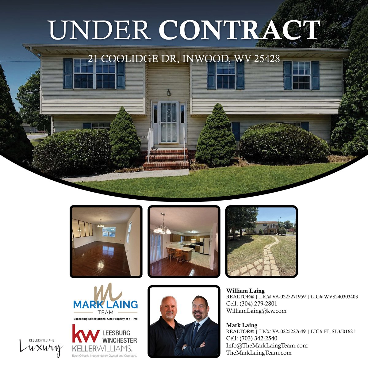 mlaing2017's tweet photo. Under Contract! 21 Coolidge Dr, Inwood
 
If you’re thinking about selling, now is a great time to list your home.
Contact us at (304) 279-2801 or (703) 342-2540 if you have questions or if I can help you with any real estate needs.

https://t.co/ozbU1jOxXu https://t.co/d4SESFqbGI