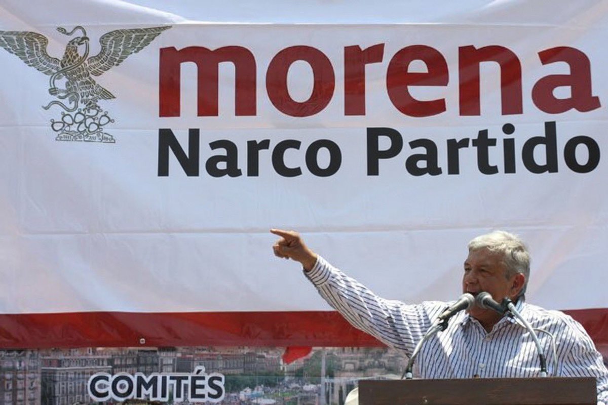 Hisoymario's tweet photo. Les informo que #NarcoPartido ya es tendencia… mañana a llorar en la mañanera. https://t.co/wi47QeXw8v