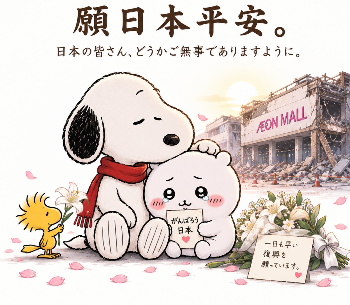 Miffyfans123's tweet photo. 日本に、祈りを。🇯🇵🤍 https://t.co/zWruaPOzJe