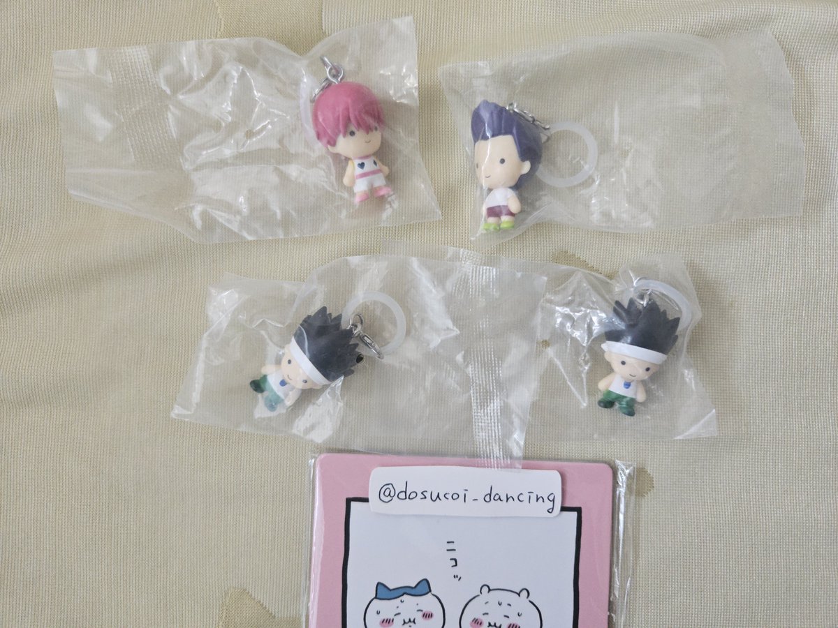 dosucoi_dancing's tweet photo. 【異種交換】めじるしアクセサリー HUNTER×HUNTER たまごっち 

譲▶️G.I.編 ゴン ヒソカ レイザー 
求▶️たまごっちめじるし
(特にまめっち みゃおっち ポチっち)
          
郵送交換のみ
求には友人分含んでおります。
検索からでも気軽にお声がけください。 https://t.co/6XzFiOcQbo