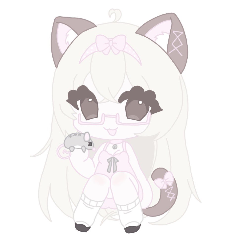 Purely_princess's tweet photo. @KawaiiBabeShop I’m not a vtuber yet but here’s what iv got so far I have a normal version and a chibi version I drew https://t.co/F5MLGgT1CN