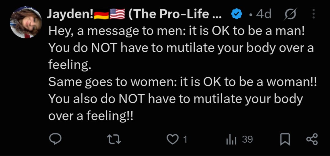 JuoPosts's tweet photo. Because you won't leave trans people alone. That's why people are hating on you. Oh, and you support murder of innocent kids in schools via guns.

I thought the bible said to love thy neighbour, so why are you disrespecting trans people? Respect goes both ways. https://t.co/vrUiQDfQQe
