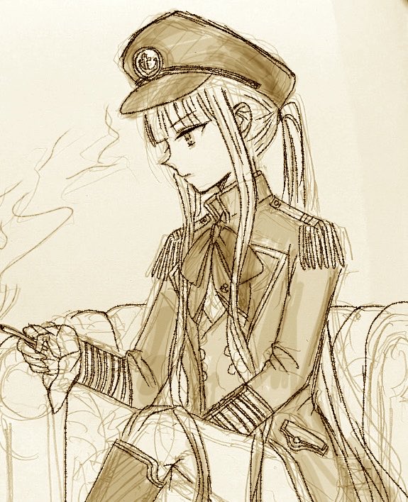 mh_i0210's tweet photo. ラフのままで放置してたものを少しだけ描き直してみた https://t.co/T81EhNEBAN