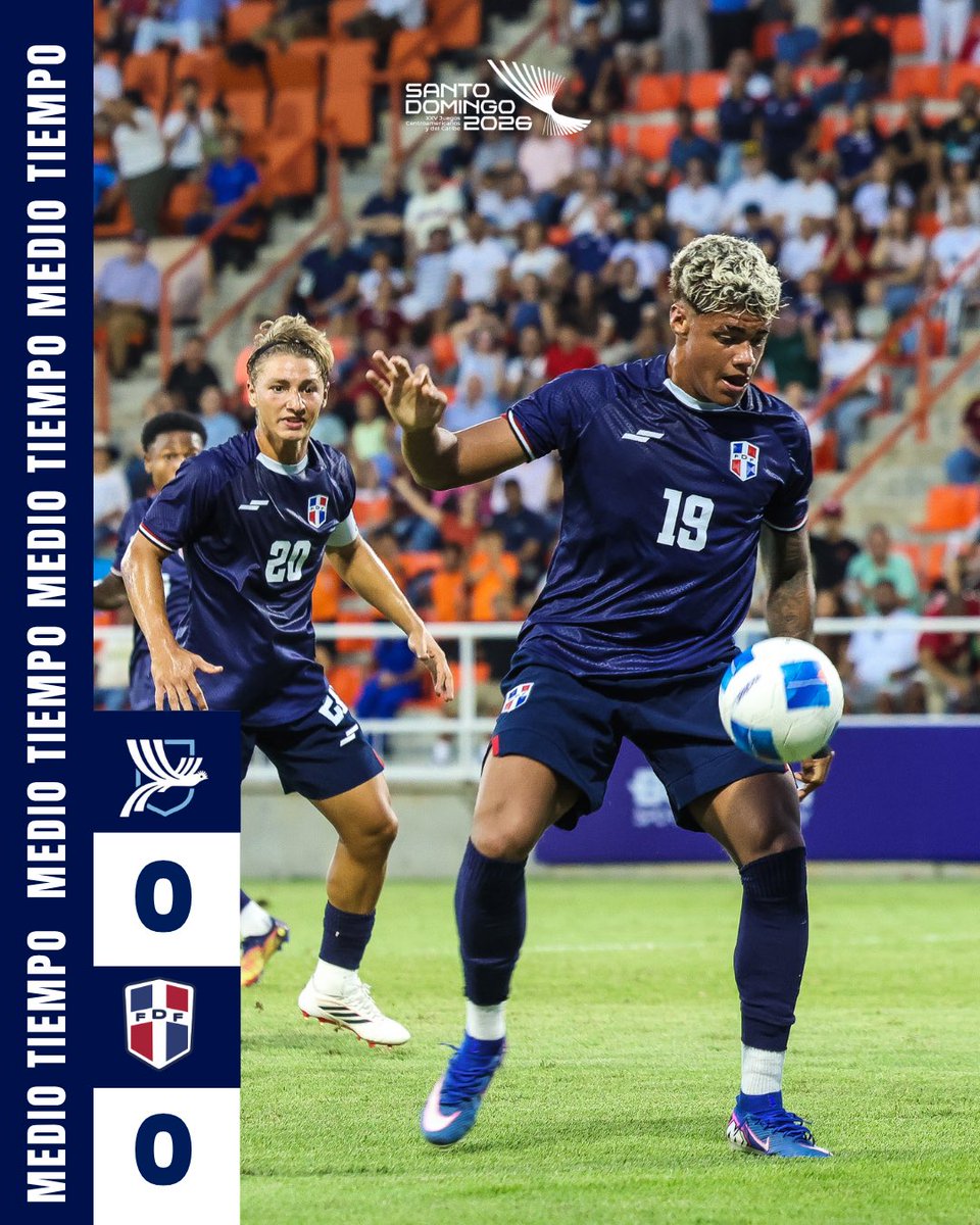 sedofutbol's tweet photo. Medio tiempo del partido ⏱️⚽️🇩🇴 https://t.co/GrUixL7xwf