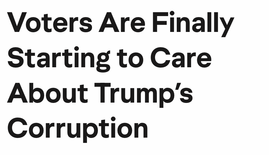 SenWarren's tweet photo. Tens of millions of Americans can't afford the basics, and they want the Washington to do something about the affordability crisis.

Trump's response? Using the presidency to boost his family's crypto business.

No wonder 55% of voters disapprove of Trump's crypto earnings. https://t.co/6RfMzRHFWp