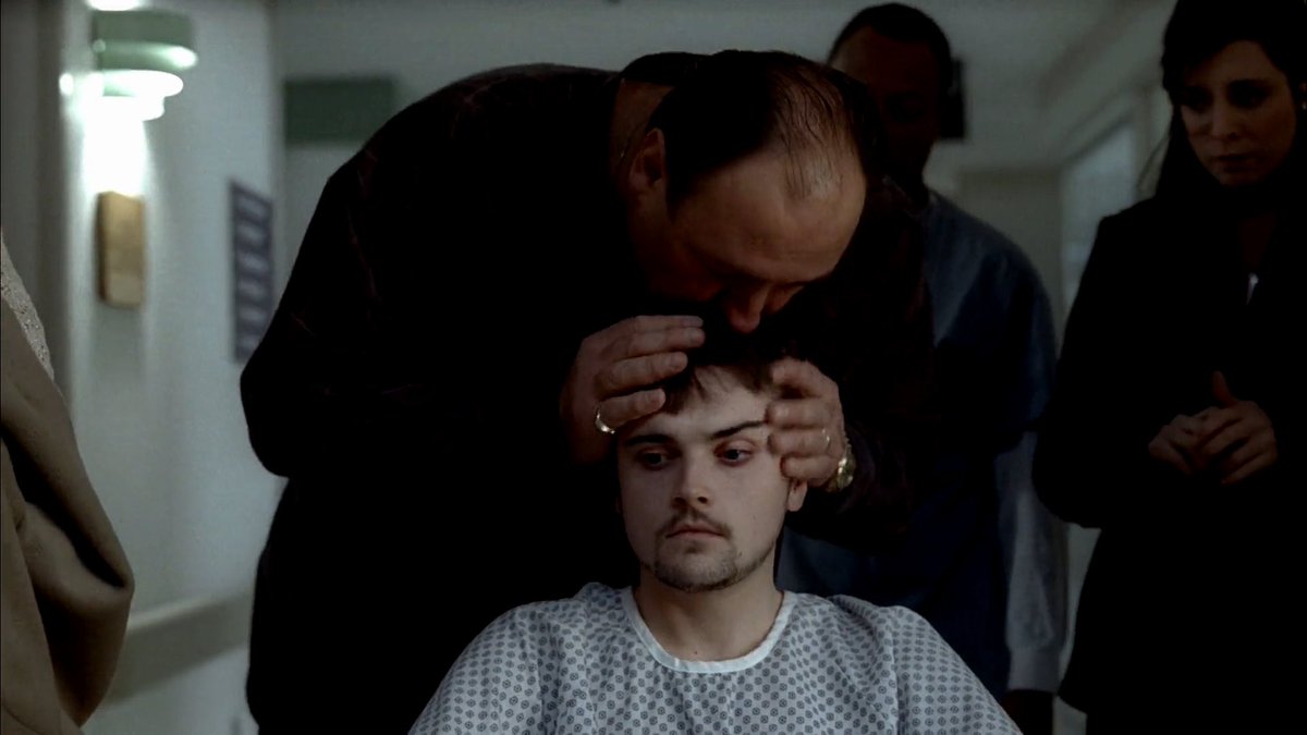 DireRavennn's tweet photo. Season 6B of The Sopranos has been emotionally draining, this episode broke my heart. Truly nothing else like this show.  

“But he was always so happy, he was our happy little boy” https://t.co/F8dY4bA8kZ