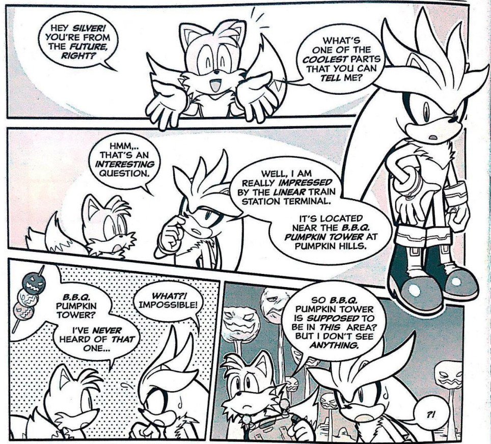 Tails is very curious about Silver's future. He asks him about it a lot ...