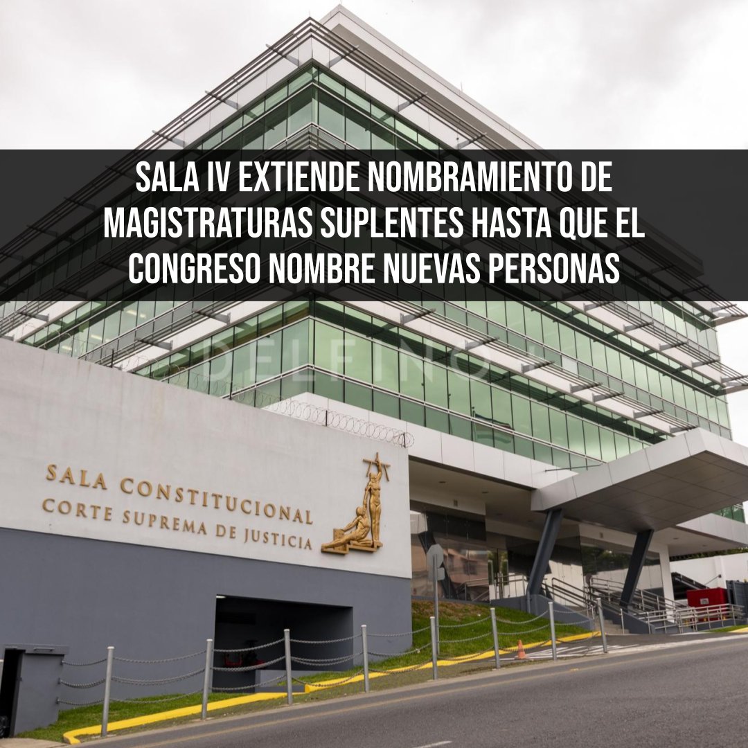 barradeprensa's tweet photo. ÚLTIMA HORA: La Sala IV dio por prorrogados los nombramientos de las magistraturas suplentes de ese tribunal que vencieron en diciembre del año pasado, hasta tanto la Asamblea Legislativa designe las nuevas personas que ocuparán esos cargos. Además, le ordenó al Congreso cumplir la letra del artículo 164 de la Constitución y nombrar a los suplentes en su próxima sesión ordinaria o extraordinaria.

En resolución 4 vs. 3, la Sala declara SIN EFECTO todo acuerdo tomado por la Asamblea para devolver la nómina de candidatos a magistrados suplentes.
