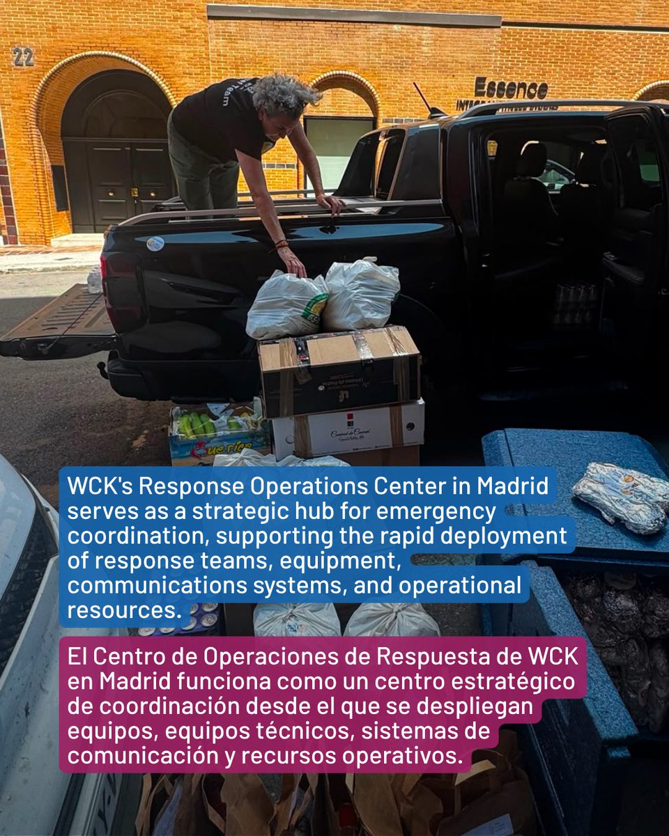WCKitchen's tweet photo. This European fire season is becoming more intense, and our network of restaurant partners, Chef Corps members, and volunteers is there to serve people in need of a meal. #ChefsForSpain #ChefsForFrance (2/2)

Esta temporada de incendios en Europa se está volviendo cada vez más intensa, y nuestra red de restaurantes colaboradores, miembros del Chef Corps y voluntarios está ahí para servir a quienes necesitan una comida. #ChefsForSpain #ChefsForFrance (2/2)
