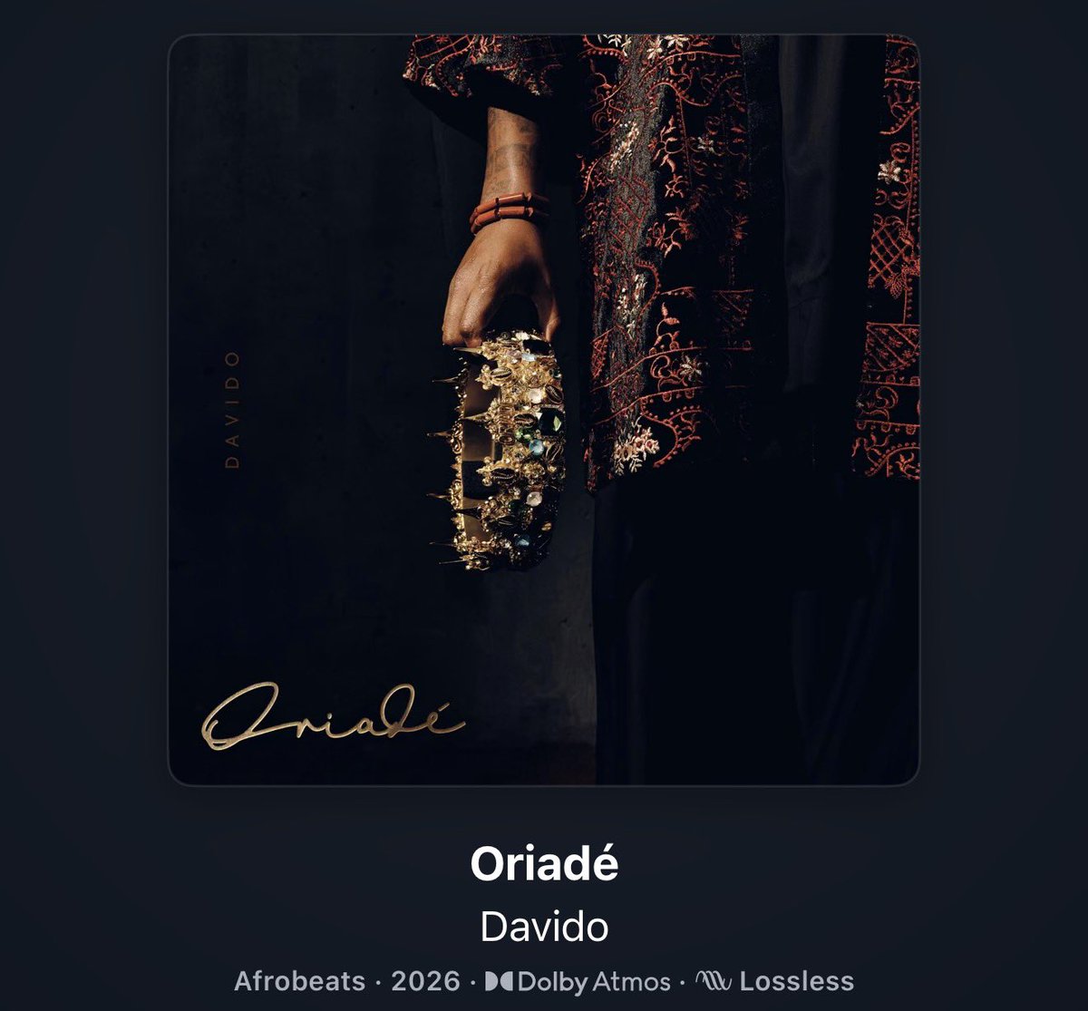 1BENNY7G's tweet photo. be sincere! rate davido’s “oriadé” album on a scale of 1/10. 🤔 https://t.co/jPQvHGni2r