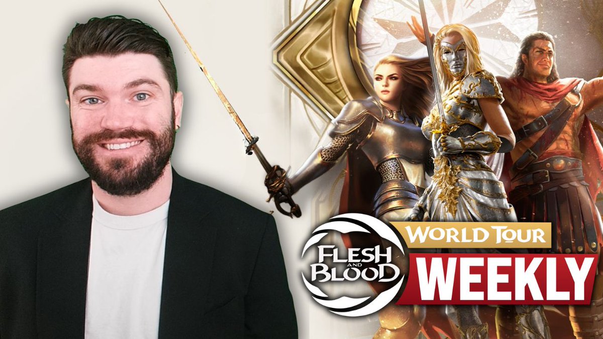 fabtcg's tweet photo. Join Majin as he recaps the Calling: Edinburgh, Mastery Pack Warrior, Armory Deck Olympia, and Collectors week! 

Watch it here: https://t.co/gfCpLuelYu https://t.co/lCI2oend4D