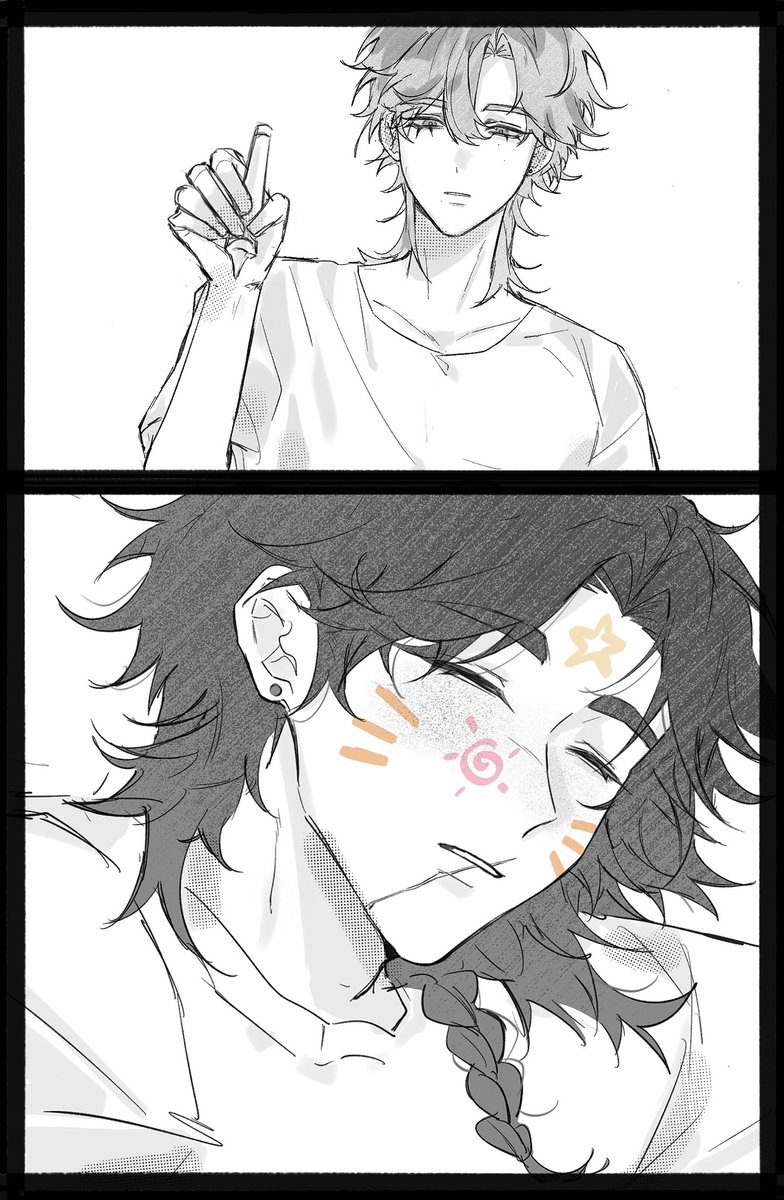 Wasachibi_'s tweet photo. จริง ๆ มันเป็นภาพบอมเขยน่ะ 🙂‍↕️
#hernarich #斗骑 #identityV https://t.co/GKzJqUFKzq