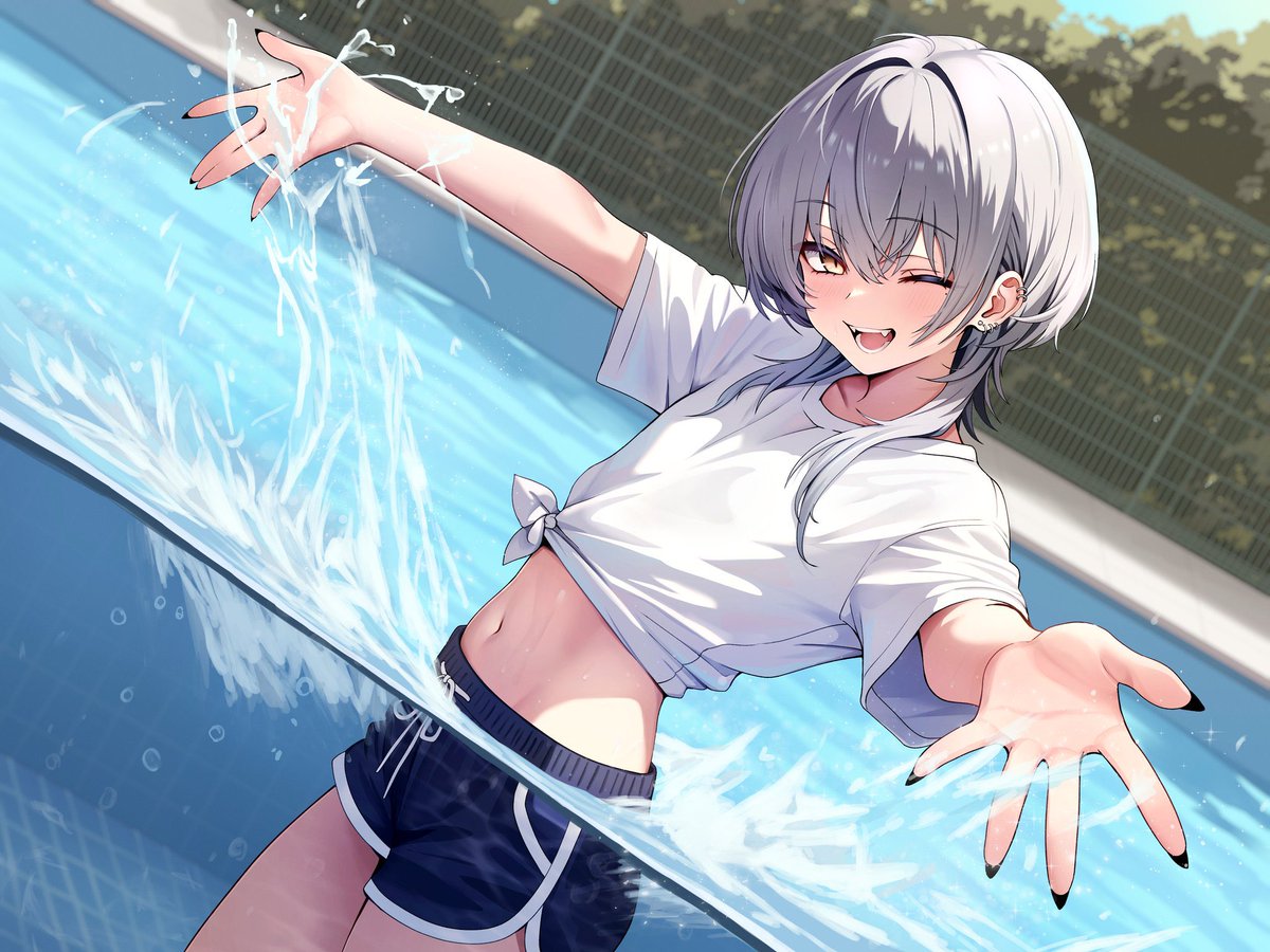 Yu_Goth1c's tweet photo. 水遊び游さん https://t.co/b9PLr7QXNy