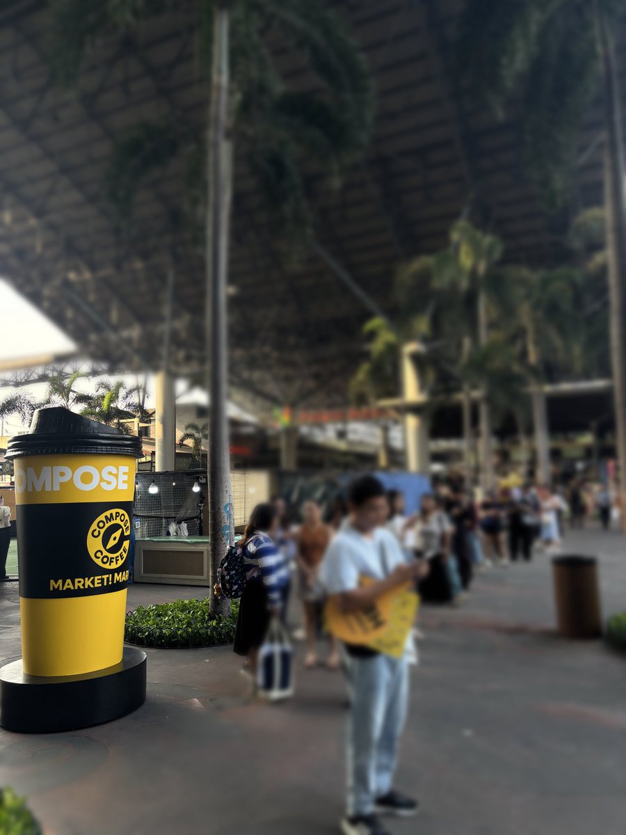 vstreamph's tweet photo. PSA: Compose Coffee PH just soft opened at Market, Market BG !
And yes, the queue is already crazyπ
Tag your coffee buddy!β
#TaehyungxComposeCoffee
#ComposeCoffeePH https://t.co/BIp8QiXG6a