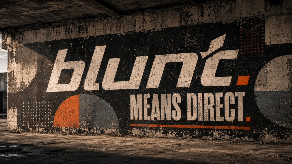 Blunt. tweet media