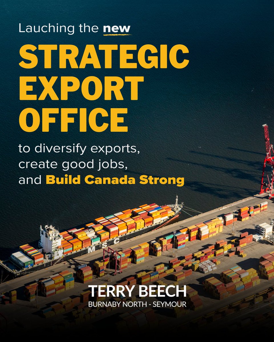 terrybeech's tweet photo. Trade diversification efforts are already underway. To catalyse the growth, Canada's Strategic Exports Office and Strategic Exports Advisory Council are officially launching within Global Affairs Canada. Learn more at https://t.co/si1pRJA6gh https://t.co/KnIAcbVs3u