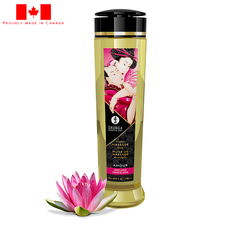Condomscanada's tweet photo. Enjoy an #AsianMassageOil with YOUR favorite partner. Get any of Shunga's #AsianFusion oils. Choose #MidnightFlower ; #SweetLotus. Proudly Made In Canada https://t.co/4Dpi8RRtrz