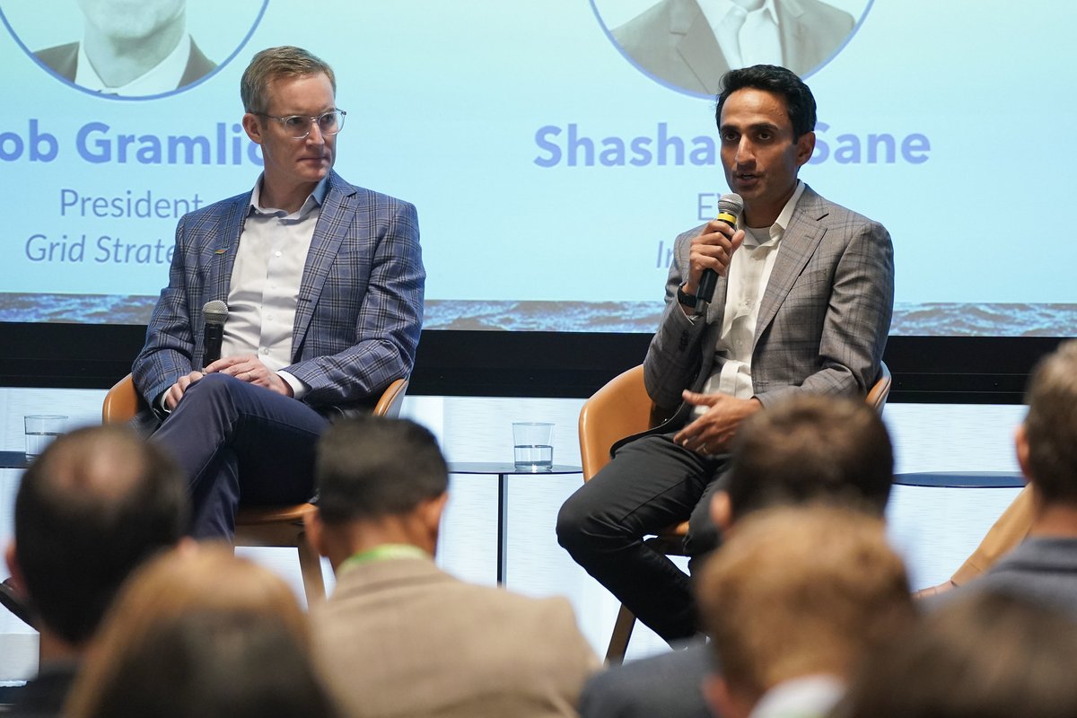 InvenergyLLC's tweet photo. ⚡Invenergy leaders Shashank Sane and Chris Orzel joined industry experts at the @AspenInstitute Ideas Climate conference to discuss how we meet unprecedented demand through digital infrastructure and modernized grid planning and transmission. https://t.co/UsMkCIybLg