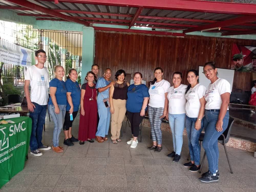CubaMES's tweet photo. ✅️ La @ucfgos Rafael Rodríguez dijo presente con toda su energía y talento en la Feria de Innovación Provincial

¡Enhorabuena a todos los que representaron a la #UCf en este importante espacio! 👏🇨🇺

ℹ️📷 #UCf 
#UniversidadCubana #Cuba #MES50Años #100AñosConFidel https://t.co/RDUndDuIuM