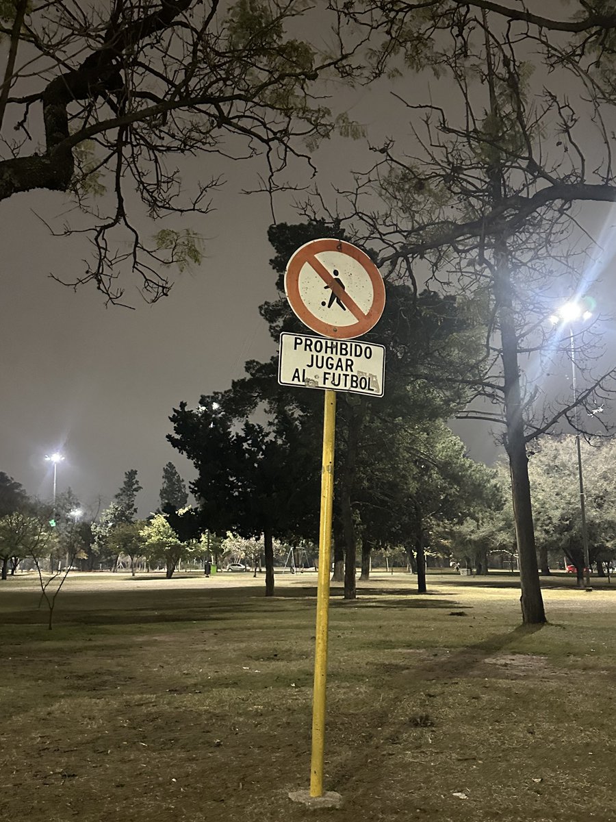 priiuriartee's tweet photo. ¿En serio, intendente Passerini? ¿Ahora tampoco se puede jugar al futbol en el parque sarmiento? 
En un país donde necesitamos contener y alejar a los jóvenes de los malos hábitos. 
¿En serio esta es la solución? 
El futbol no es problema. + https://t.co/BL5dddT7G0