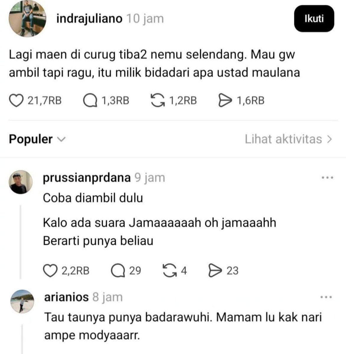 KucengTerbanggg's tweet photo. Orang2 bisa selucu ini ya 😆 https://t.co/FaogDmtTB5