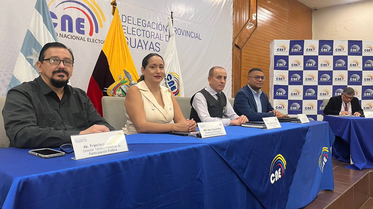 rositapiaec's tweet photo. Hoy desarrollamos el Consejo Consultivo Provincial con representantes de las organizaciones políticas de #Guayas, un espacio de diálogo técnico que fortalece la coordinación y el trabajo conjunto rumbo a las #Elecciones2027Ec y la #ElecciónCPCCS2027.

#TuVotoTuDecisión https://t.co/dgPzTSiHh7