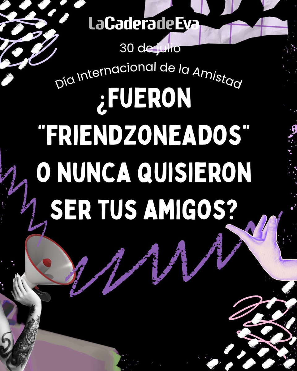 LaCaderadeEva's tweet photo. ✨❌ ¿La "friendzone" existe o es una forma de no aceptar un "no"?

En el Día Internacional de la Amistad hablamos de una experiencia que muchas mujeres comparten: descubrir que alguien a quien consideraban un amigo en realidad esperaba una oportunidad para tener una relación. https://t.co/K53OaLzYHs