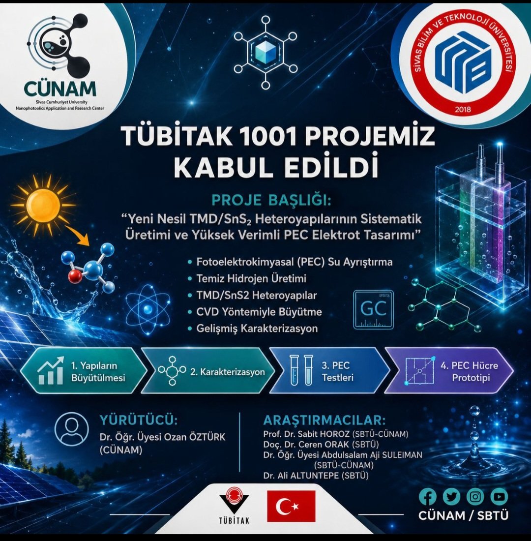 AliAltuntepe's tweet photo. Araştırmacısı olduğum TÜBİTAK 1001 projemiz desteklenmeye hak kazandı. Projemizin temiz hidrojen üretimi ve sürdürülebilir enerji teknolojilerine katkı sağlamasını temenni ediyor, emeği geçen tüm proje ekibine teşekkür ediyorum. @sivasbtu https://t.co/g3nMJMV9Cj