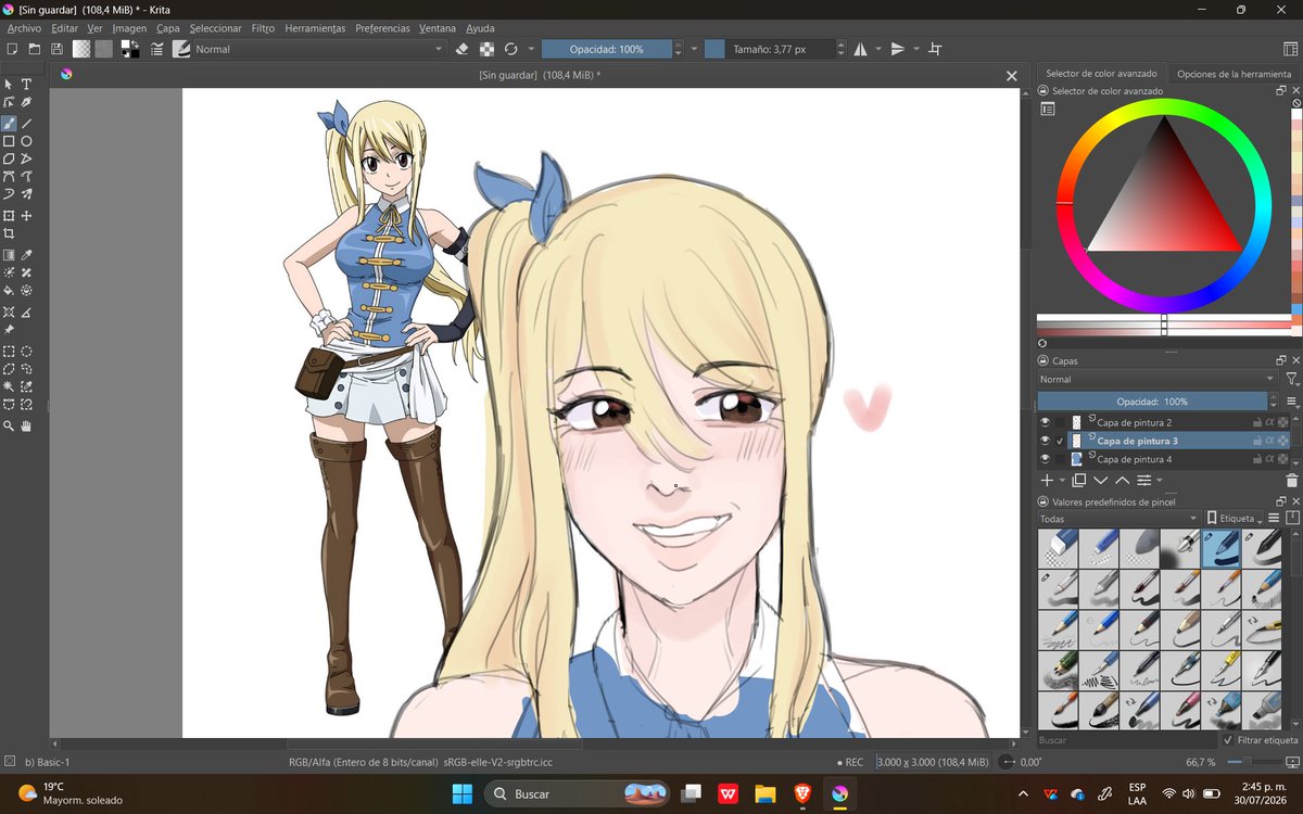 blue_gluglu's tweet photo. WIP - #LucyHeartfilia 

mi bb, quiero dibujar a todos los personajes de FT https://t.co/pSgIBuSrXC