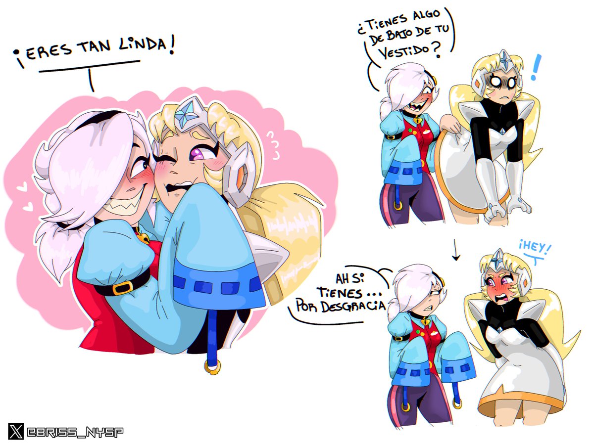 briss_nysp's tweet photo. Dibujando pedidos de ships de brawl °11:
"STARR NOVA X COLETTE" 🤍🩵
Recupere un poco las ganas de dibujar 
#BrawlStarsArt #starrlette #colettexstarrnova #starrnovaxcolette https://t.co/kq2pjgtnBE