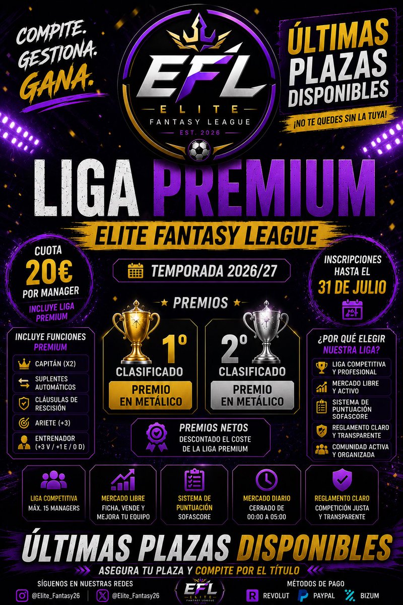 Elite_Fantasy26's tweet photo. @alelupion19 @Oritan41 @biwenger https://t.co/OfznPSWDrC