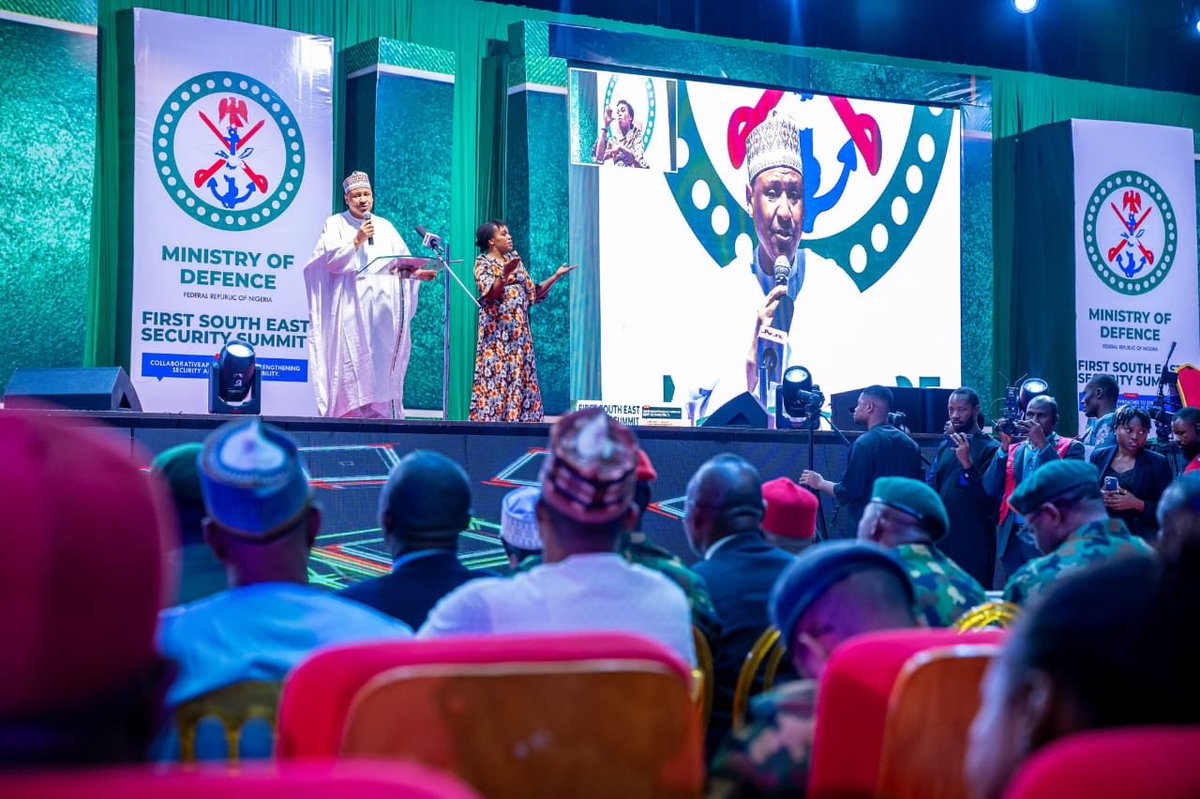 jibreelKhalil's tweet photo. Today, the Honourable Minister of Information and National Orientation @HMMohammedIdris was in Umuahia, Abia State, to attend the maiden edition of the South East Regional Security Summit 2026

In his remarks, he made that point that when every region of Nigeria enjoys peace, our democracy flourishes. A peaceful and united nation is one that cannot be overwhelmed or defeated by internal or external forces.

We stand together as one people, united by a common destiny, no force can diminish the promise of the Federal Republic of Nigeria.

We must also join hands, regardless of ethnic or political or religious affiliations, to tackle insecurity. Government has a very important role no doubt, but citizens, communities and civil society organisations also have a part to play, in supporting intelligence gathering, peace-building, and more. 

President Tinubu’s administration is deeply committed to ensuring that communities across the South-East enjoy lasting peace, which will allow them to advance the enterprise and innovation they’re known for. Because security is the foundation for commerce, investment, and economic prosperity. 

And we must not forget the media angle, how criminal elements are exploiting fake news, misinformation, disinformation and hate speech to 
fuel division and insecurity across the country. We all have a role to play here, by paying more critical attention to what we share and amplify and believe, especially on social media. 

The fight against insecurity in Nigeria is a winnable one, and we are daily demonstrating this through the gains being recorded on all security fronts, under the leadership of President Tinubu.