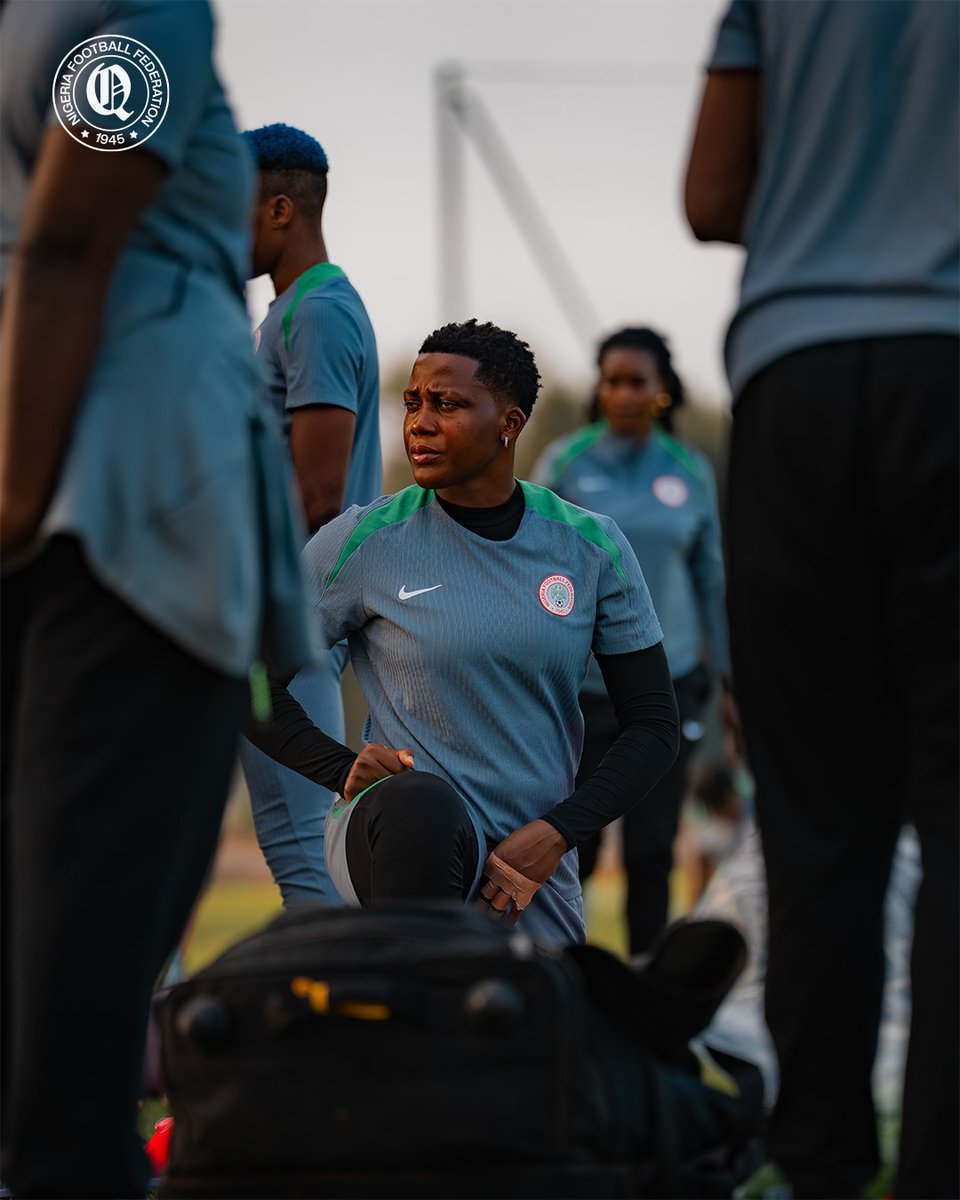 SuperFalconNG's tweet photo. The Work Continues 📸

#TheQueens #SoarSuperFalcons #WAFCON2026 https://t.co/mJKCZjvg9Q